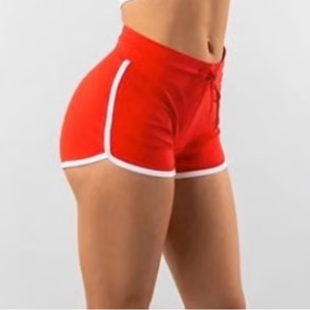 Alphalete Women's Bright Red Athletic Shorts